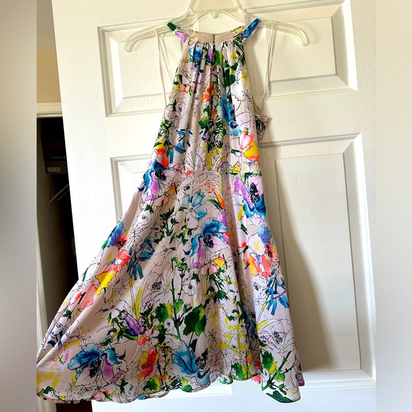 Express Floral Print A Line skater dress size 0 - Picture 1 of 6